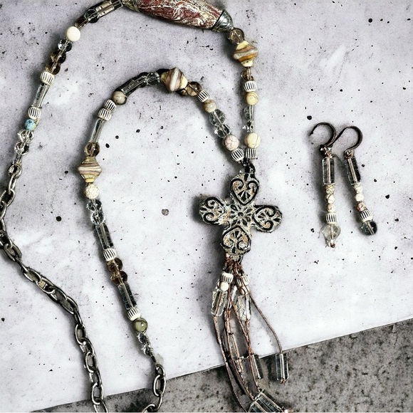 Handcrafted Jewelry - OOAK NEW” Lost World” necklace created Susan A Ray, author and jewelry designer